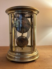 8 DAY OVAL FRENCH FOUR GLASS SIDEDED STRIKING REGULATOR CLOCK