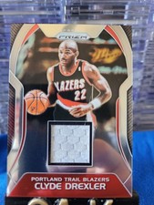 2017-18 Panini Prizm Sensational Swatches Clyde Drexler Game-Worn SW-CD HOF