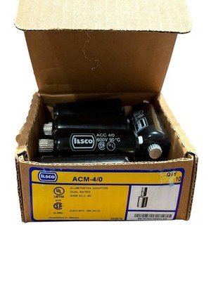 Ilsco ACM-4/0 Aluminum Pigtail Adaptor Dual Rated ACC 4/0 600V - Box Of 10