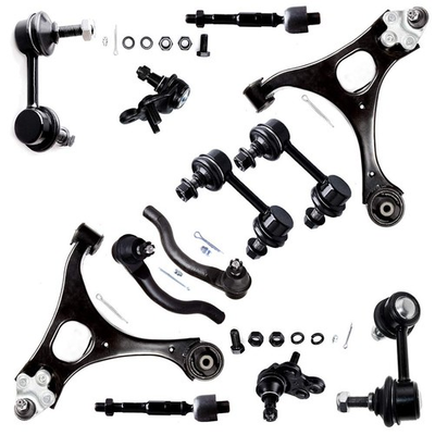 #ad 12Pc Suspension Control Arms Ball Joints Tie Rods Sway Links 06 11 Honda Civic $200.99