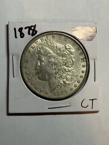 1878 7TF Rev Of 1878 Morgan Silver Dollar AU Tougher Date