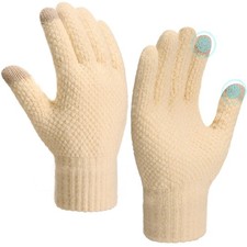 Guantes de invierno con pantalla t ctil Guantes de punto c lidos para clima fr o