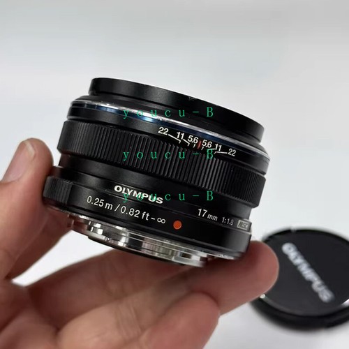 Olympus M.Zuiko Digital 17mm F/1.8 Wide Angle Lens w/front back covers