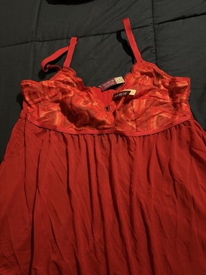 NWOT Sheer Red Heart Bodice Teddy size 2x Adore Me Sexy Boudoir Outfit