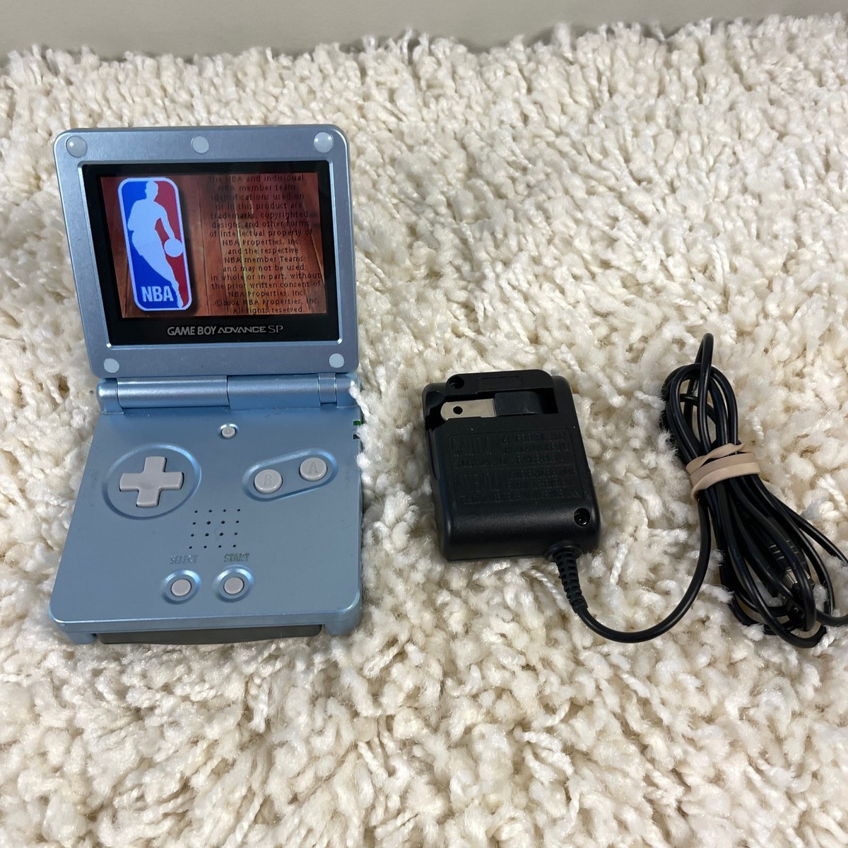 Nintendo Gameboy Advance GBA SP Pearl Blue AGS-101 Handheld