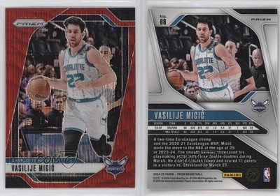 2024-25 Panini Prizm Ruby Wave Prizm Vasilije Micic #88