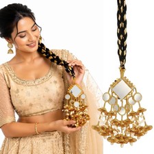 Punjabi Golden Hair Paranda for Women 30 Inch Bridal Parandi 210 g Braid Extens