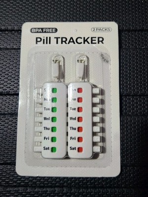 Pill Reminder Medication Tracker 2PK