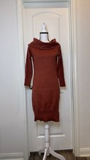 August Eight Red Sweater Dress