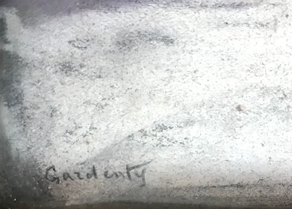 MARCHÉ BRETON dessin au pastel de GARDENTY XIXe peinture Bretagne tableau ancien - Photo 4/4