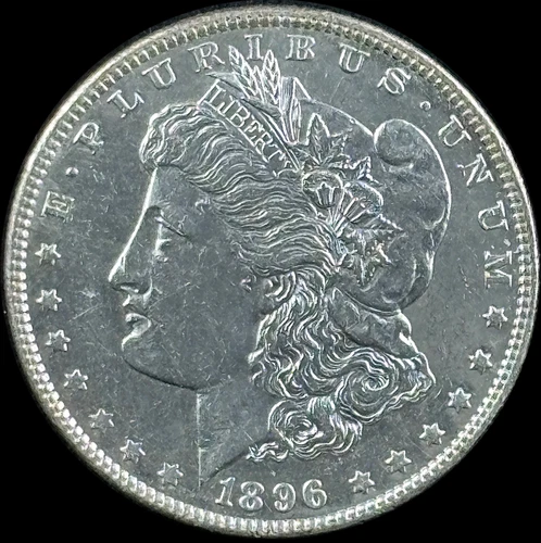 1896-P $1 Morgan Dollar - Raw AU PL - See Pictures