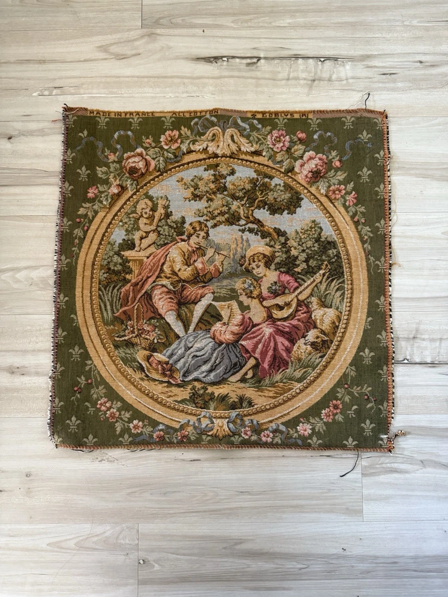 未使用　Goblys Franceフランス製ゴブラン織タペストリー ゴブリス アール・ドゥ・リス フランス製 ゴブラン織タペストリー