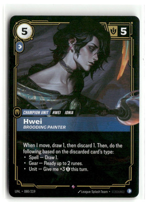 Hwei Brooding Painter FOIL Unleashed Riftbound NM