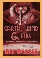 Earth Wind & Fire 2007 Illuminate Love Concert Tour ALL ACCESS Backstage Pass