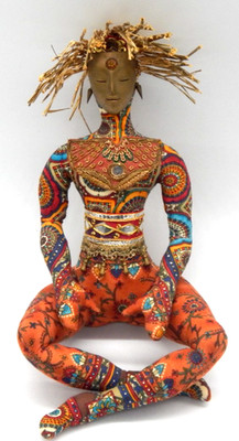 Vtg Meditation Limited Edition Artisan Made 12'' Doll Peggy Flynn RARE