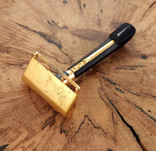 GEM Pushbutton Gold VTG Single Edge Safety Razor