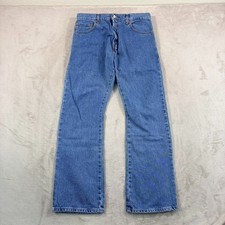 Vintage Levi s 517 Boot Cut Jeans Men 33x30 Fits 33x32 Blue Cowboy Y2K