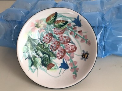 Tain Keramik Schottland Steinzeug Hummel Blume Fuß Schale Schale Distel 