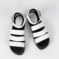 Ladies Womens Flatform Gladiator Platform Chunky Sole Strappy Summer Sandals