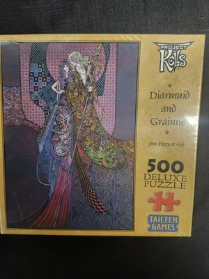 Irish Jigsaw Puzzle JIM FITZPATRICK Diarmuid & Grainne Project Kells 500 SEALED