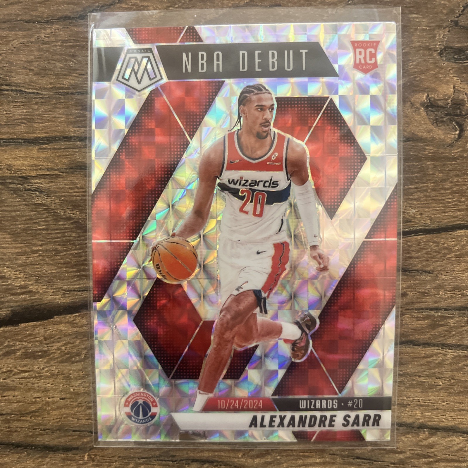 2024-25 Panini Mosaic - NBA Debut Alexandre Sarr #254 Mosaic Prizm (RC)