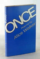 Product Image: Alice Walker Signed 1st Ed 1968 Once Poems First Book Hardcover w/Dustjacket