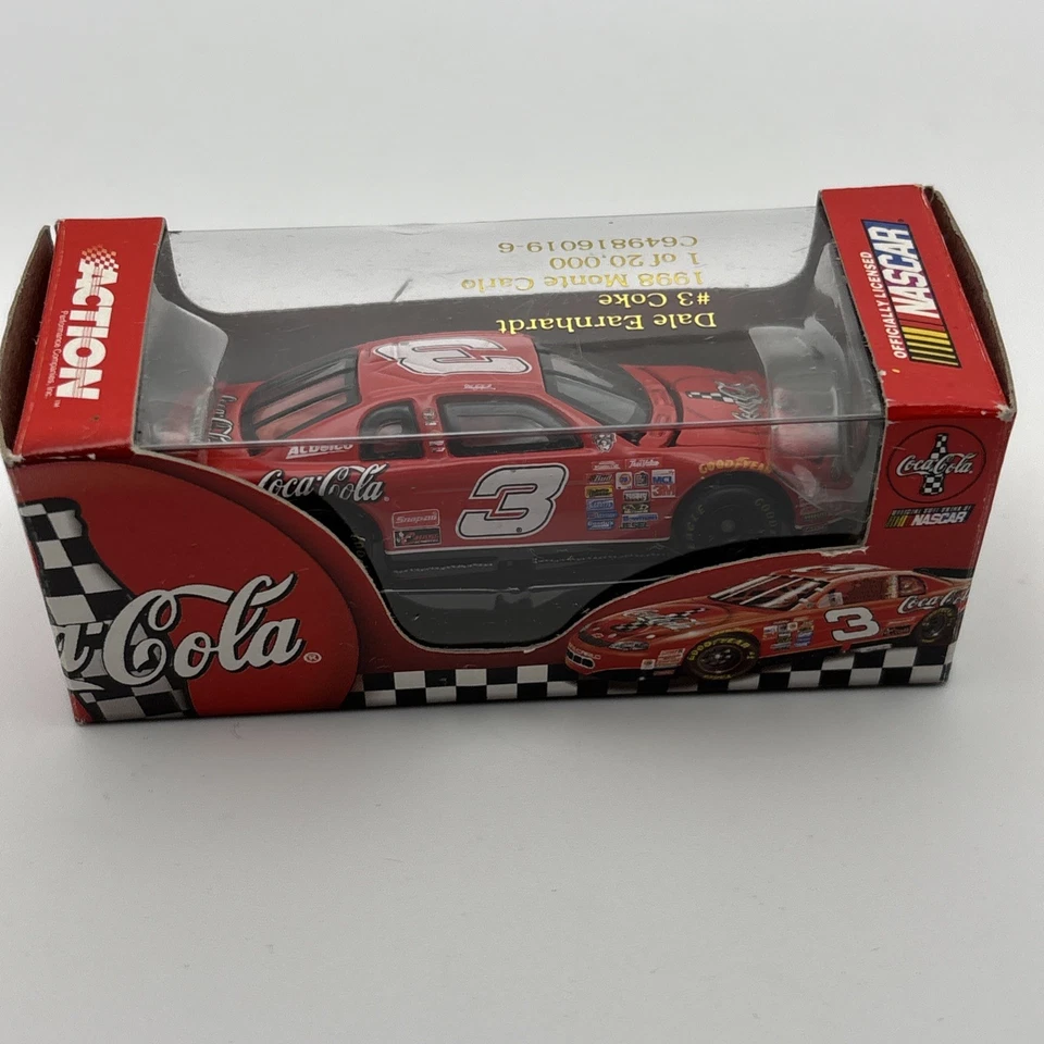 VTG ✅ Dale Earnhardt #3 Coca-Cola 1998 Monte Carlo 1:64 Action NASCAR Diecast - Image 4 of 4