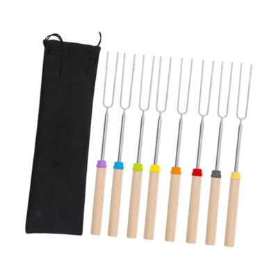 8x Marshmallows Rösten Stäbchen Marshmallows Spieße Campfire Grill Tool