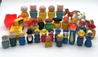 Fisher Price Little People Mixed Lot of Figures and Vehicles 33 Pieces Vintage