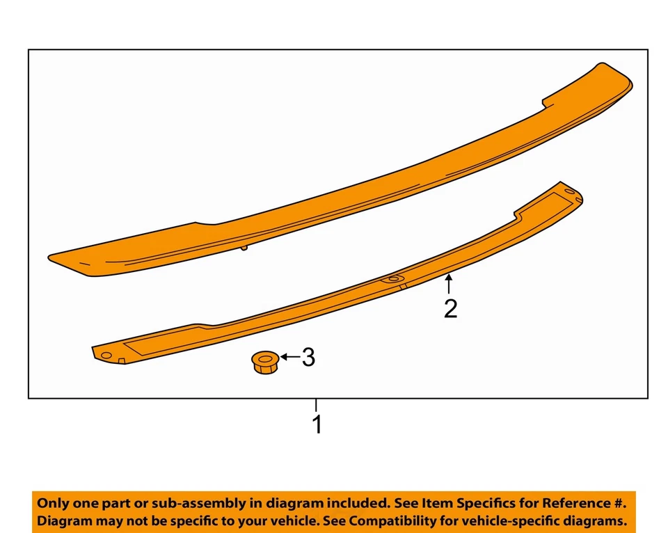 Used Rear Spoiler fits: 2014 Chevrolet Impala VIN 1 4th digit New Style Rear Gra Foto 3 de 4