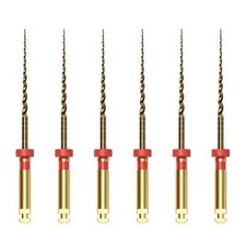 Vakker 21mm F2 V Taper Gold NiTi Rotary Engine Files, 6/Pk