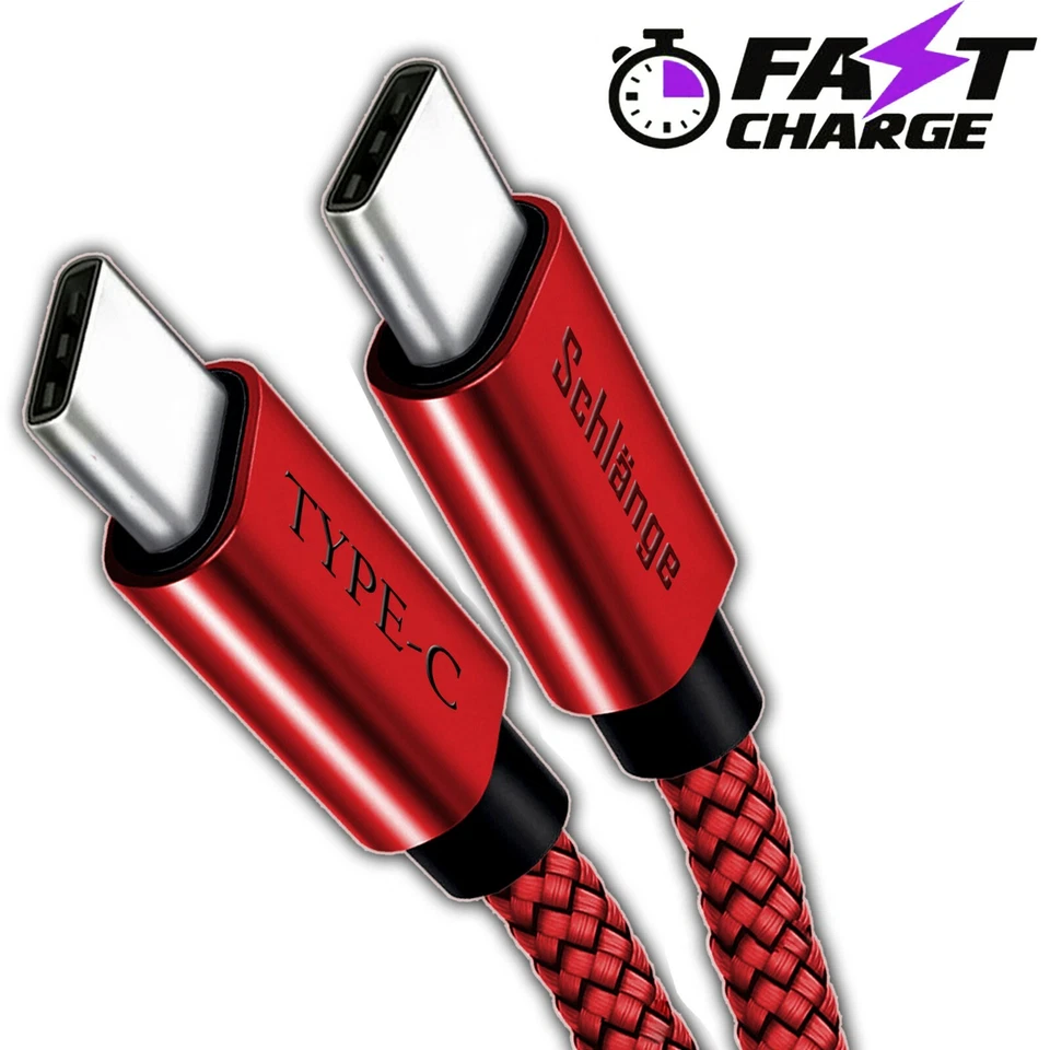 USB Cable (Type C to Type C) Fast Charger For Samsung Galaxy S20,S10,S9 Note 10 - Image 2 of 4