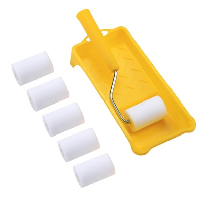 Foam Paint Roller, 2 Inch Mini Paint Roller Kit with High-Density Foam Roller...