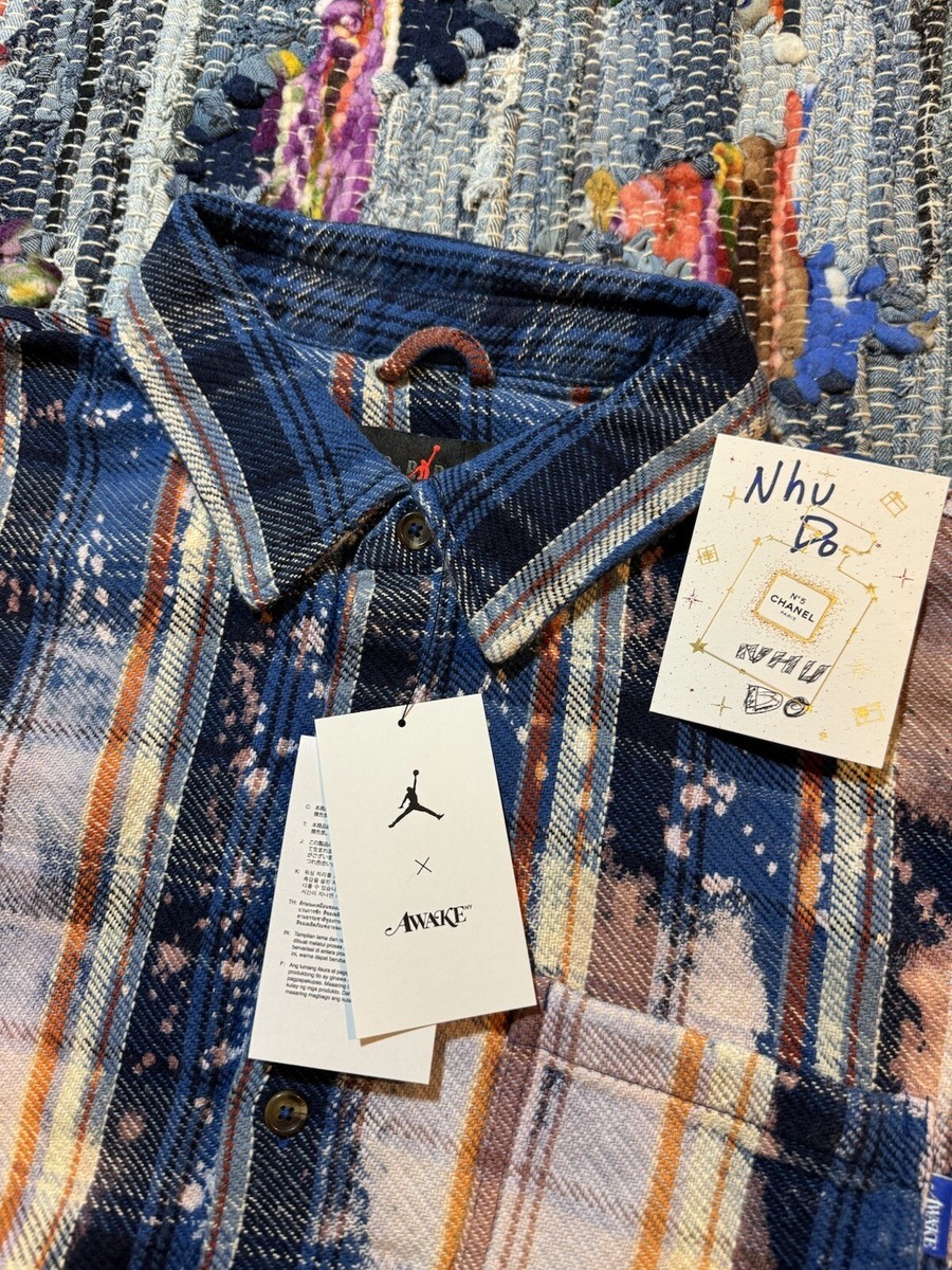 Nike Jordan x Awake NY Flannel Shirt Men's size Large | eBay Nike Jordan x Awake NY Flannel Shirt Men's size Large | eBay