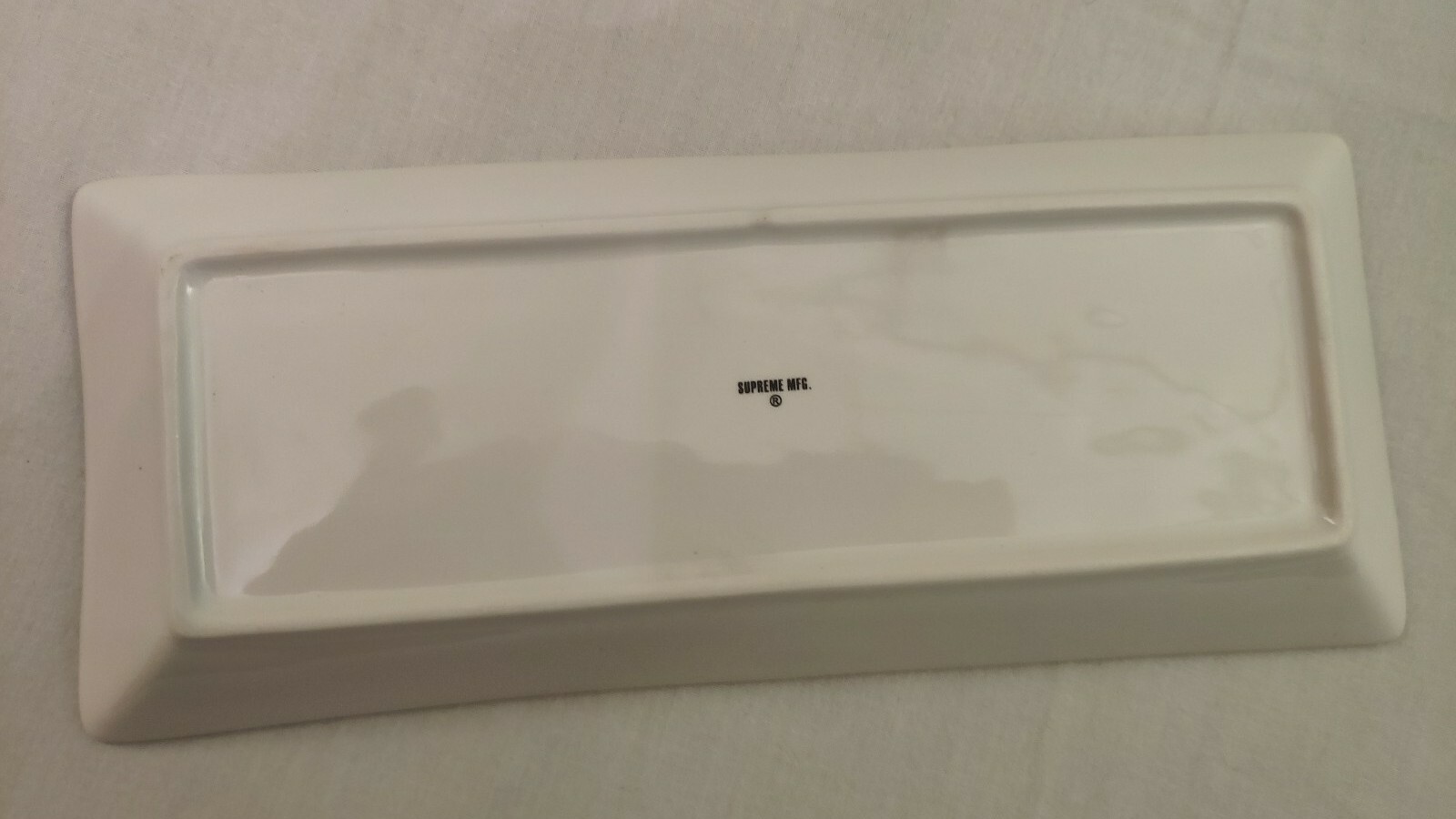 Supreme Ceramic Tray White Red Box Logo 2014 ASHTRAY with box