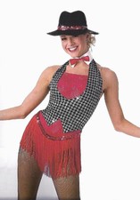 Child Small Jazz Tap Tux Dance Costume with collar and cuffs included