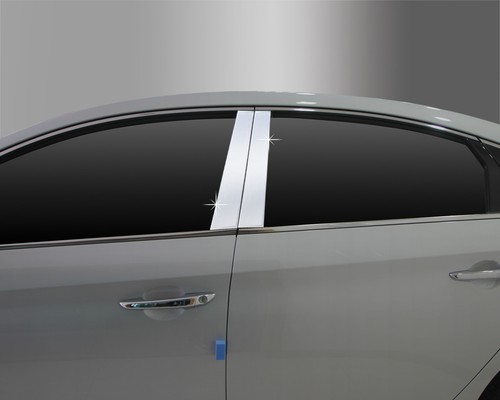 Chrome PVC B-Pillar Garnish Molding Trim 4P Silver A575 for Chevy CRUZE 2009~15 - Picture 3 of 12