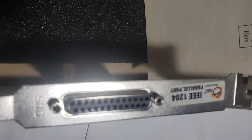 IEEE 1284 Parallel Port ISA 8-bit Printer PRN PC DB25F Windows Adapter Card SiiG - Image 3 of 4