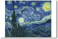 Starry Night by Artist Vincent Van Gogh - NEW Art Print POSTER