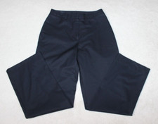 Brooks Brothers Navy Blue Cotton Pants Flat Front Pockets 4