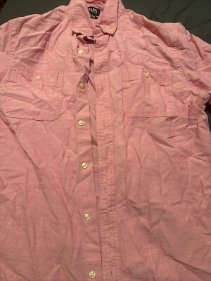 Men s Chaps Go Untucked Short Sleeve Shirt M