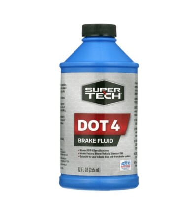 Super Tech Dot 4 Brake Fluid, 12 fl oz