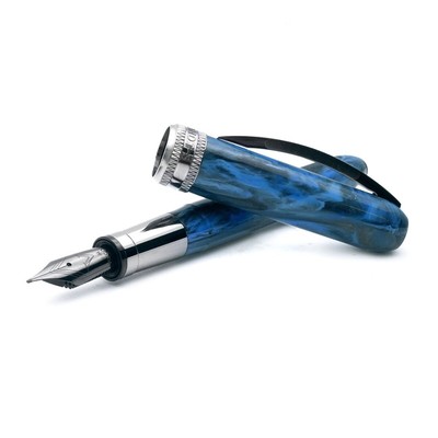 Visconti Rembrandt-S Fountain Pen Blue Ruthenium Finish Nib M KP10-26-FPM
