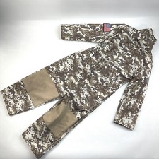 Army USA Soldier One Piece Zip Up Authentic Kids War Costume Halloween S 5/6