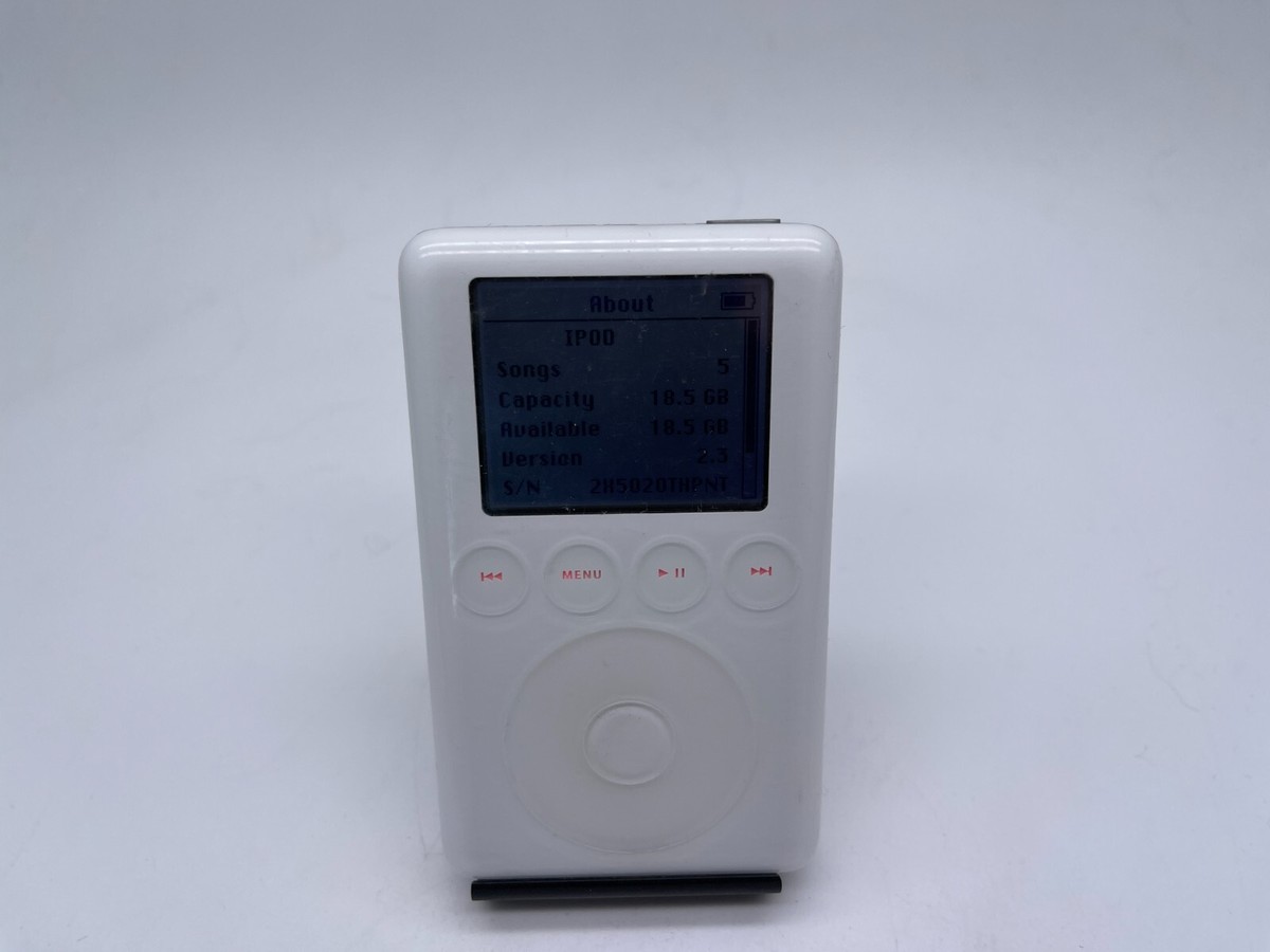 IPOD CLASSIC 第三世代(A1040) 20GB Apple iPod Classic 3rd Generation White 20GB A1040 FULLY