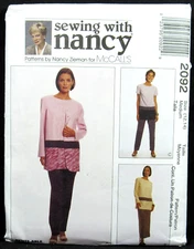 Pull-on Pants Top Skirt Jacket Size 12 14 McCalls 2092 Uncut Sewing with Nancy