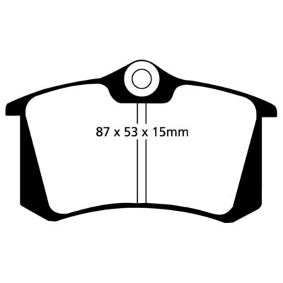 EBC Heck Bluestuff/Blau Zeug Strecke/Rennsport Bremsbeläge - DP5680NDX