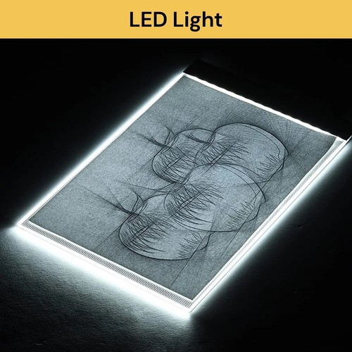 USB LED Artist Tattoo Stencil Board Light Box Tracing Drawing Board A3 Pad Table - Picture 3 of 11