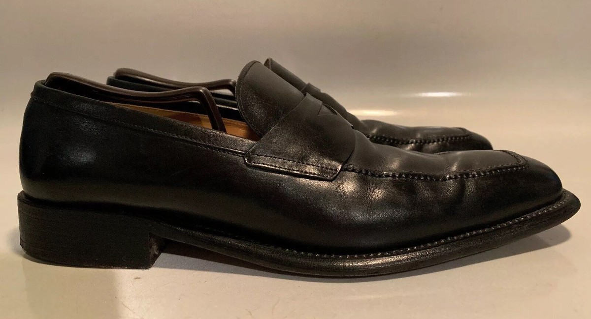 naef(ネフ)社 CAMPANILE CAMPANILE Mens Black Leather Slip On Loafers Sz 9.5 - 54179