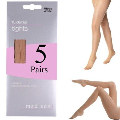 Ladies Joanna Gray 15 Denier M L XL Everyday Sheer Tights Stockings NATURAL 